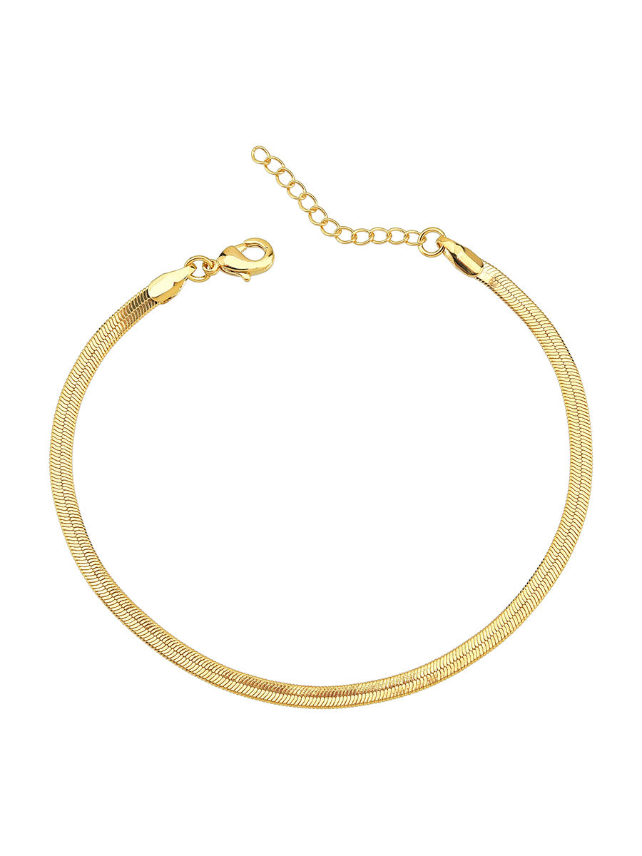 18k Gold Plated 3mm Bracelet