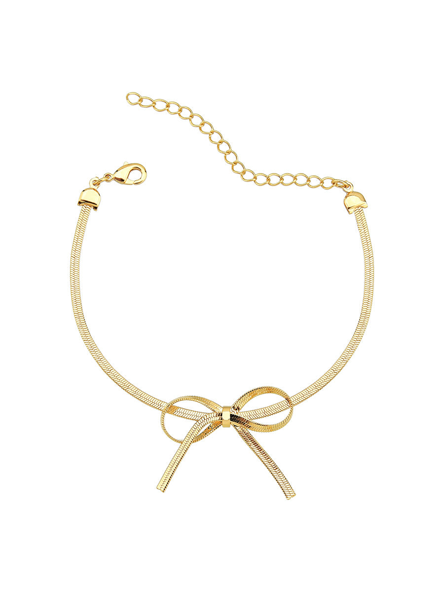 18k Gold Plated Bow Bracelet