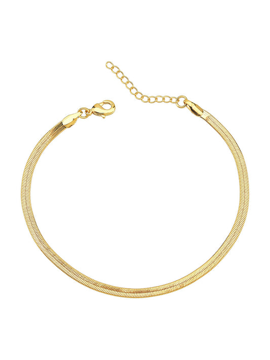 18k Gold Plated 3mm Bracelet