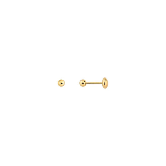 Ball Shape Infant Earing 18K Gold Plated