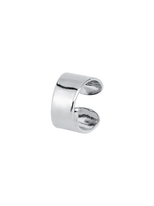 Rhodium Plated Fake Piercing